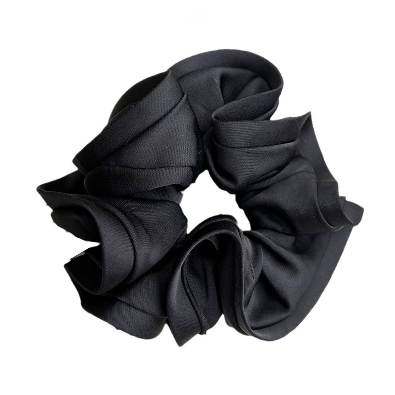 Chouchou Satiné Style Français — Élastique Cheveux Grande Taille