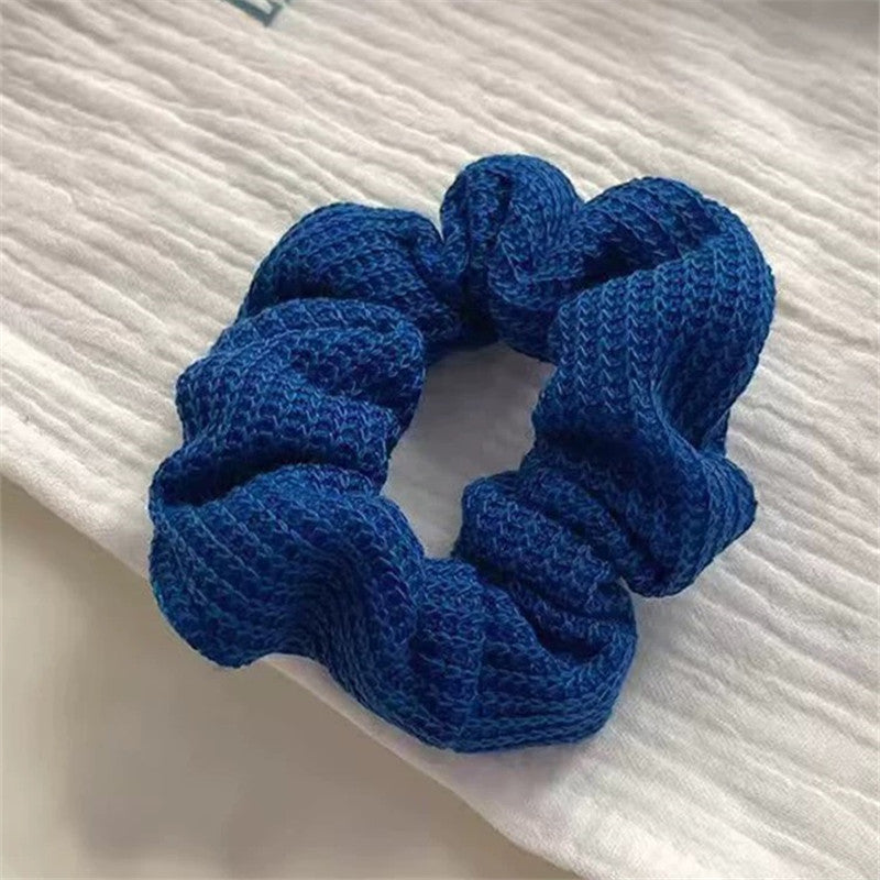 Grand Chouchou Satiné Style Coréen — Accessoire Cheveux Doux & Élastique