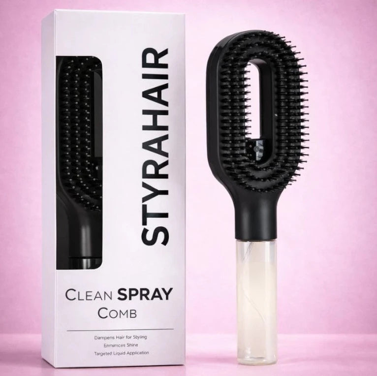 Peigne 2-en-1 Spray & Massage — Soin Capillaire Quotidien