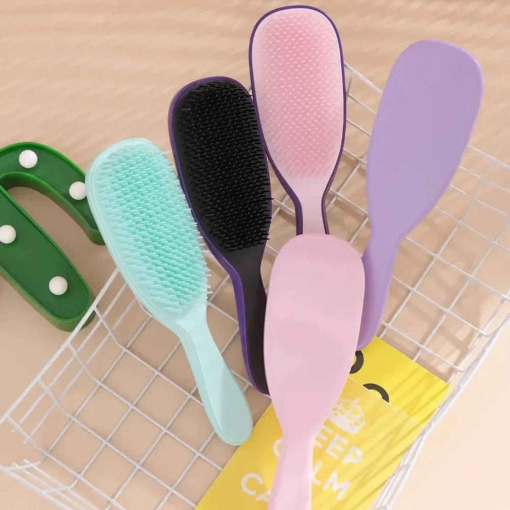 Peigne Massage Cuir Chevelu Anti-Statique — Démêlant pour Tous Types de Cheveux